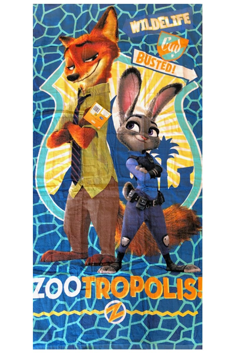 Fully Licenced Disney Zootropolis Coexistance Towel Zootopia.pk of 3
