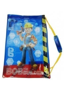 Official Bob The Builder Character Boys Kids Swim Gym Bag.pk of 12