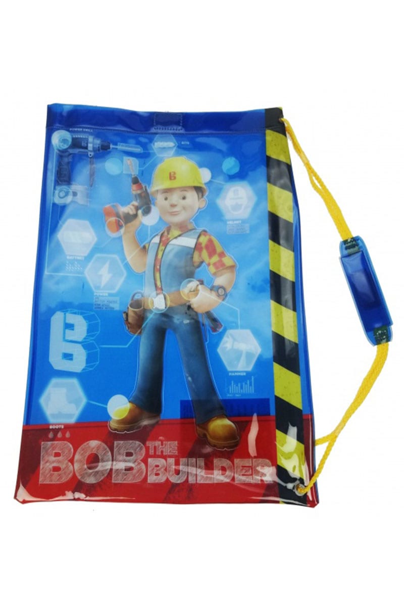 Official Bob The Builder Character Boys Kids Swim Gym Bag.pk of 12