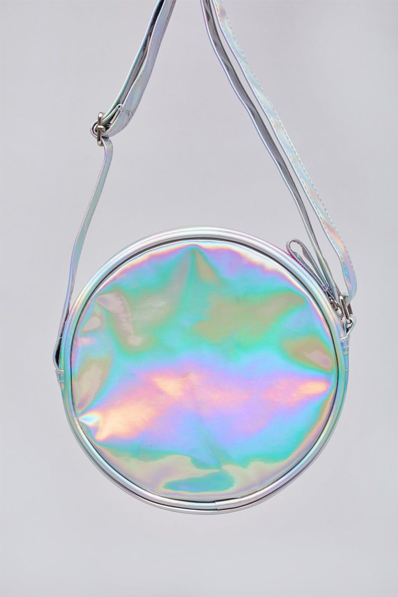 Silver Circle Sequin Cross Body Bag.pk of 6 - Image 4