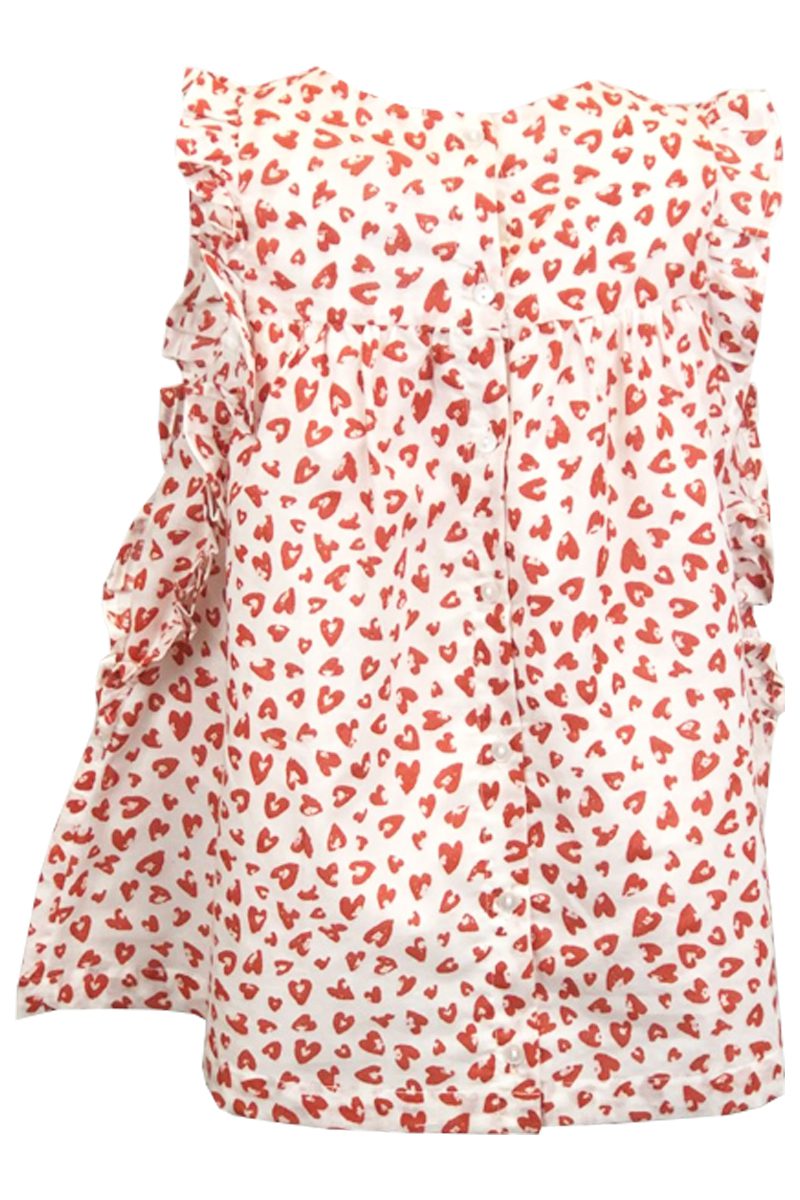 Du Pareil Au Meme French Heart Print Embroidered Dress.pk of 12 - Image 3