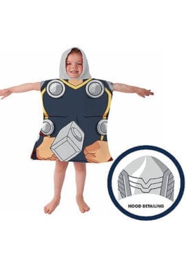 BULK BUY - Fully Licenced Avengers Thor Hooded Poncho Towel pk of 36