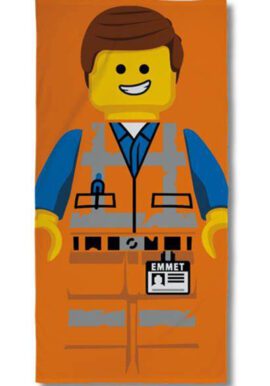 Fully Licenced Lego Emmet Towel in cardboard wrap.pk of 3