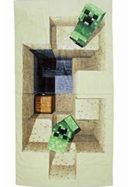 Fully Licenced Minecraft Towel in cardboard presentation wrap.pk of 3