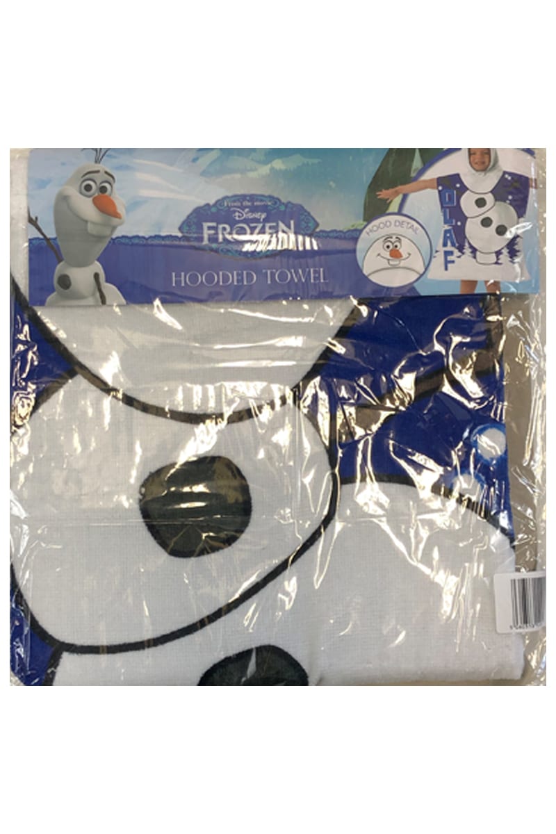BULK BUY - Fully Licenced Children's Frozen Olaf Snowman Hooded Poncho Towel pk of 36 - Image 3
