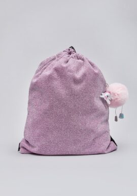 Pink Glitter Unicorn Pom Pom Trainer Bag.pk of 6