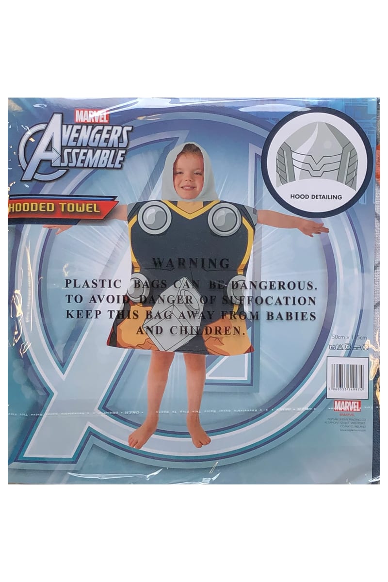 Fully Licenced Avengers Thor Hooded Poncho Towel.pk of 3 - Image 4