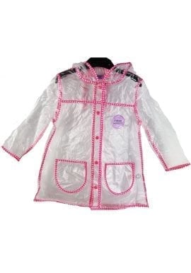 Ex-Chainstore Transparent/Clear Butterfly Rain Coat Girls Ex-F*F T---0 Store.pk of 11