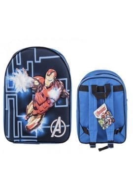 Official Marvel Avengers Ironman 3D Character Boys Kids Backpack Rucksack School Bag.pk of 3