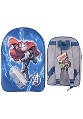 Official Marvel Avengers Thor 3D Character Boys Kids Backpack Rucksack School Bag.pk of 3