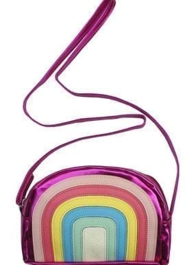 Girls Rainbow Cross Over Bag.pk of 6