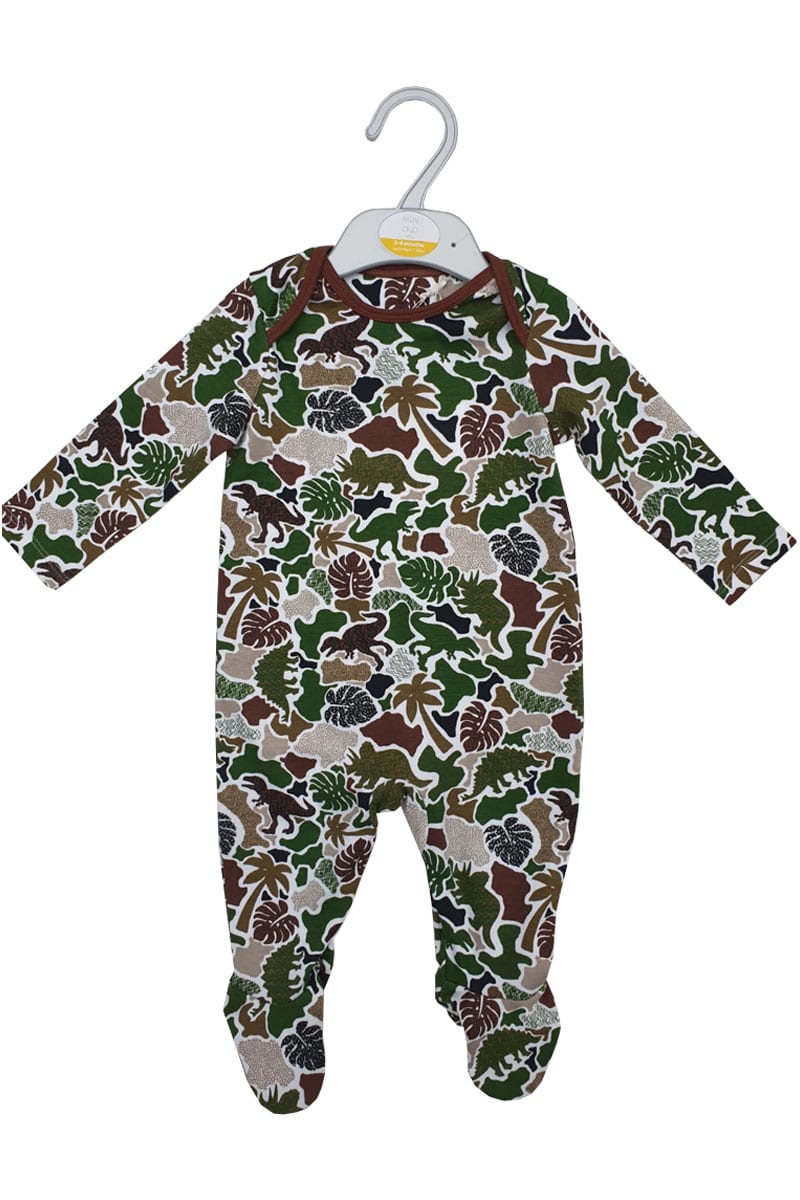 Mini Club Dinosaur Print Boys Babygrow.pk of 7