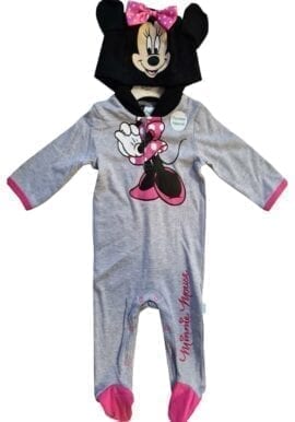 Official Disney Minnie Mouse Hooded Romper.pk of 15