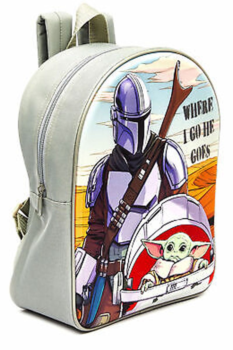 Fully Licensed Mandalorian Where I Go EVA 3D Grey Backpack pk of 3 - Image 2