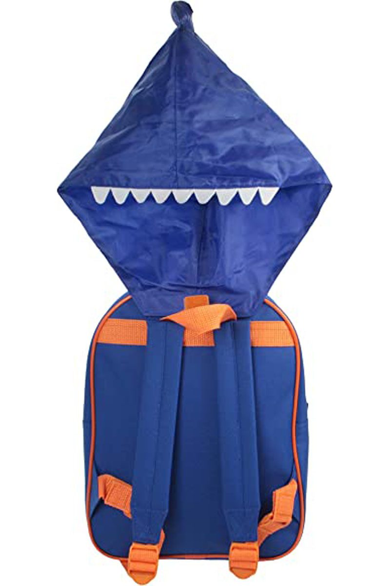 Fully Licensed George Pig Shark Backpack with Detachable Shark Fin Hood.pk of 3 - Image 4