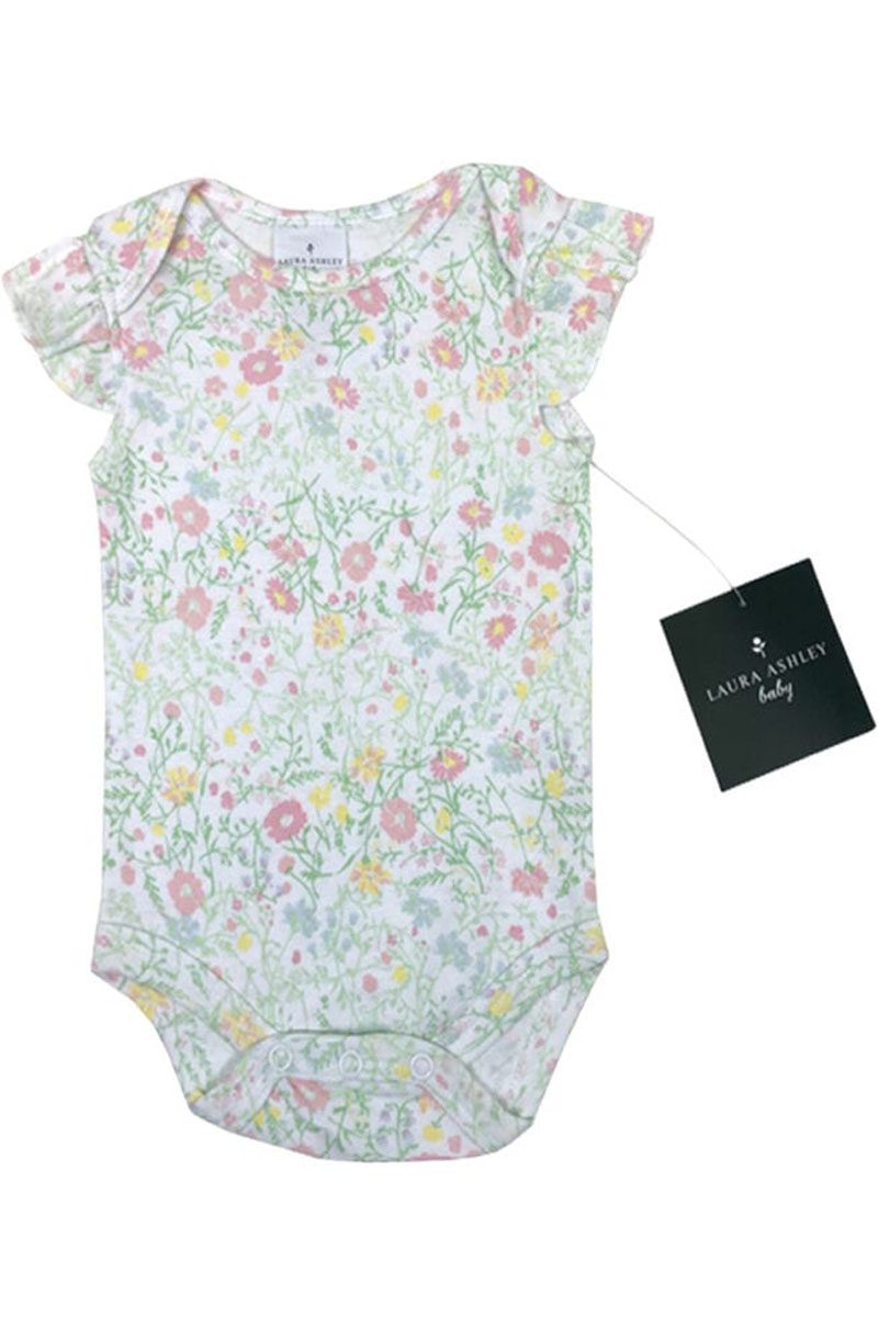 Laura Ashley 3 Pack Green Floral Body Vests.pk of 6 - Image 3