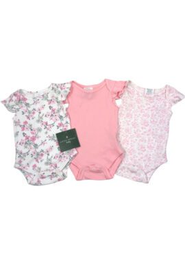 Laura Ashley 3 Pack Pink Floral Body Vests.pk of 6