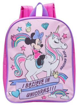 Fully Licensed Minnie Mouse Unicorn Backpack.pk of 3