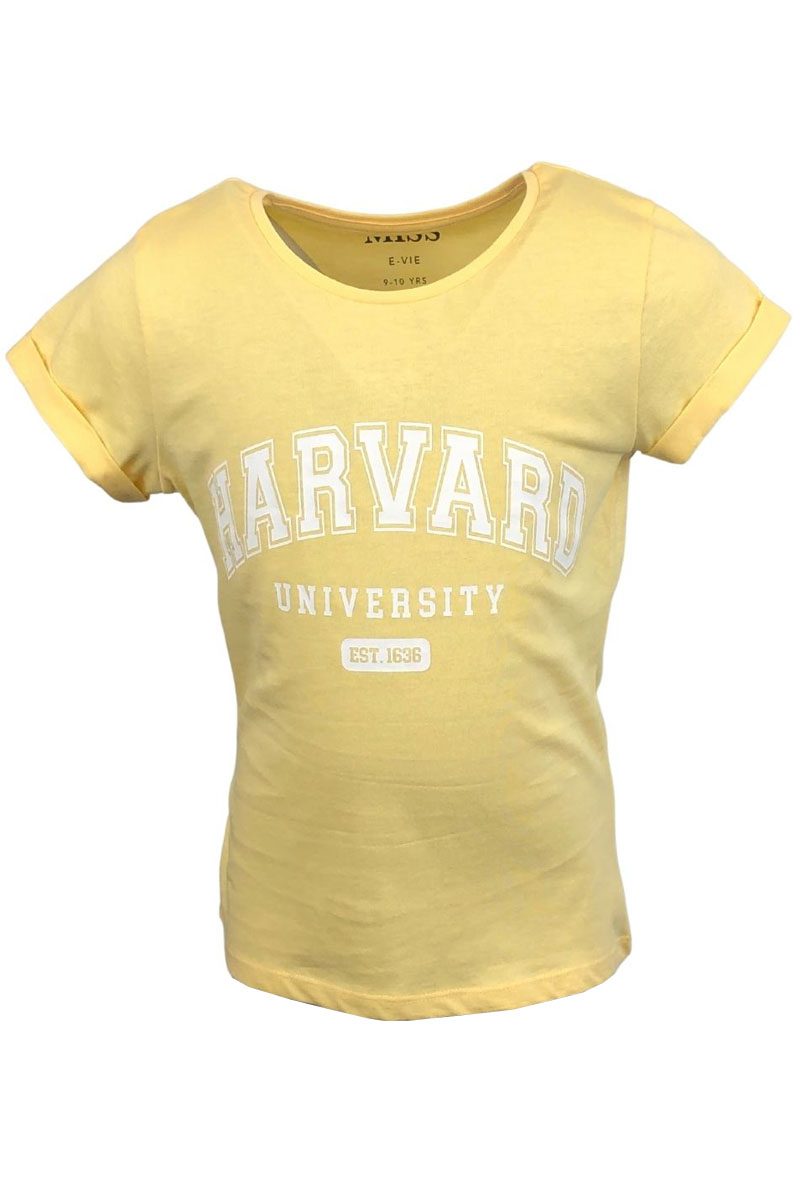 Ex Chainstore Yellow Harvard T-Shirt.pk of 9