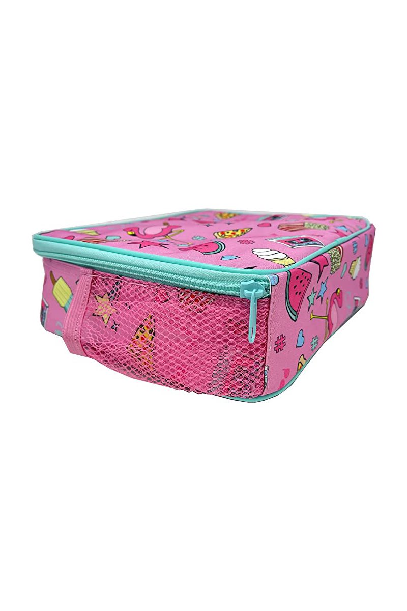 Girls Squad Flamingo Lunch Bag.pk of 3 - Image 6