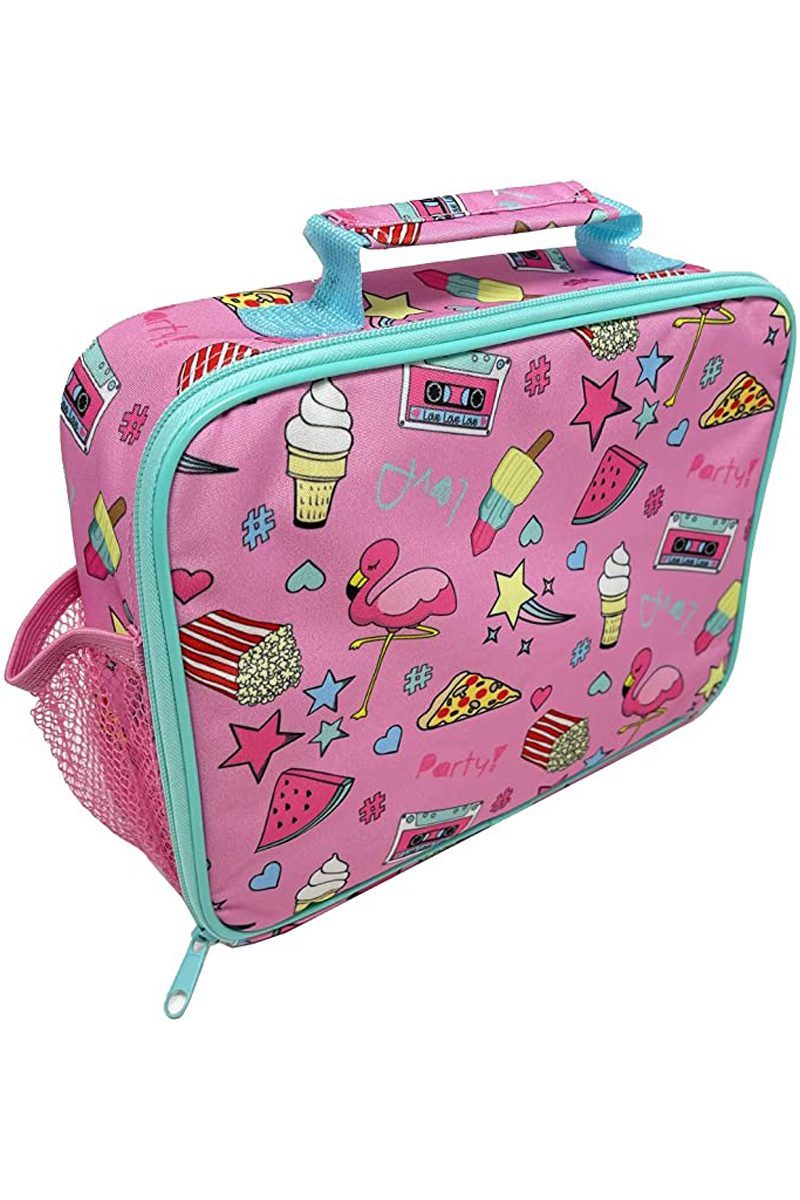 Girls Squad Flamingo Lunch Bag.pk of 3