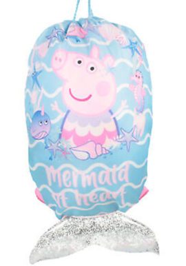 Fully Licensed Peppa Pig Mermaid Swim Bag.pk of 6
