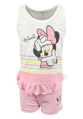 Fully Licensed Minnie Mouse Pink White 2 Piece Set.pk of 6