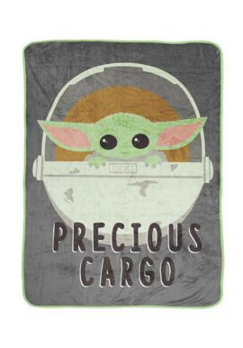 Fully Licensed Mandalorian Precious Cargo Large Fleece Blanket.pk of 3