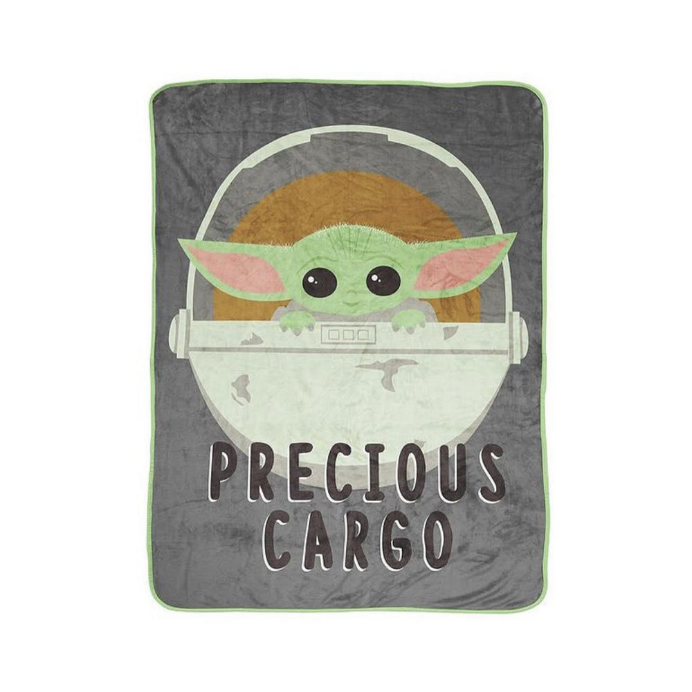 Fully Licensed Mandalorian Precious Cargo Large Fleece Blanket.pk of 3