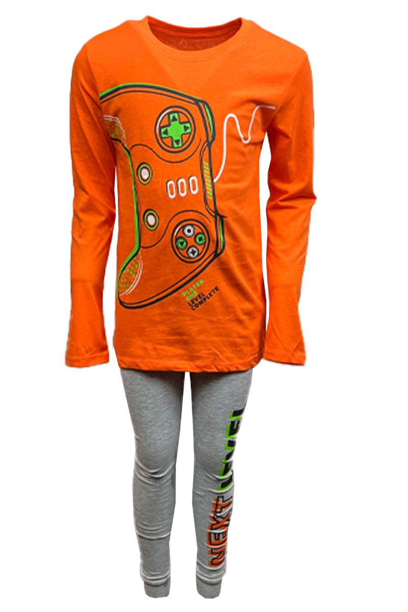 Ex Chainstore Orange Gaming Pyjamas.pk of 6