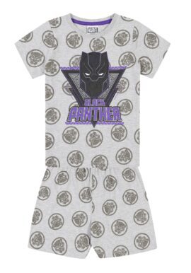 Fully Licensed Black Panther Grey Short Pyjama Set.pk of 7
