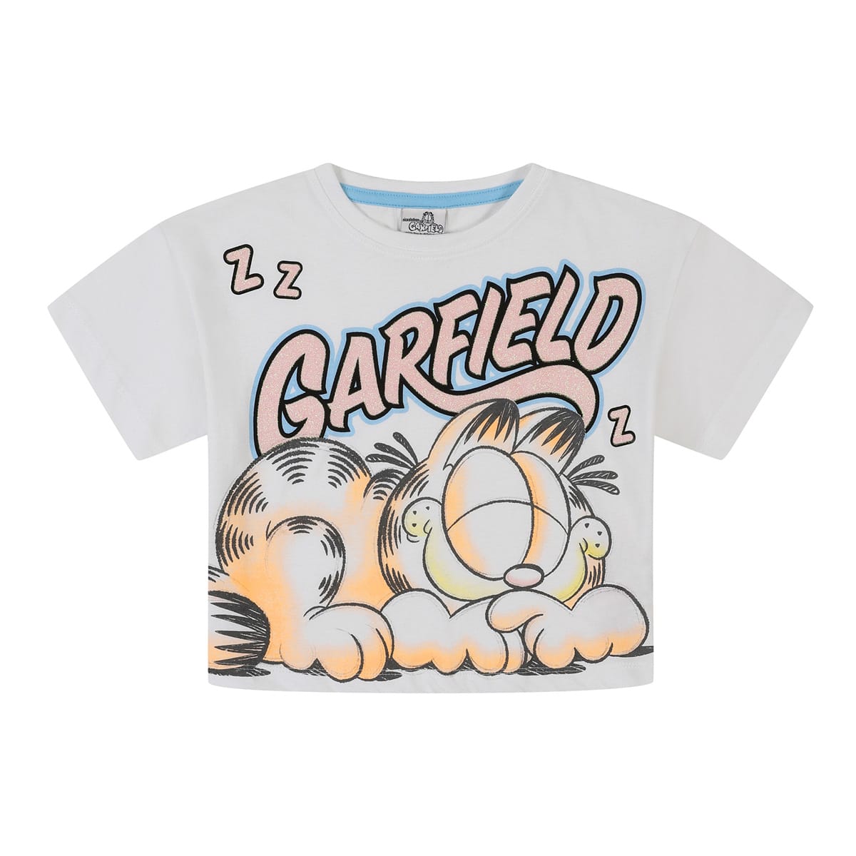 Fully Licensed Garfield Short Sleeved Crop Top Long Leg Pyjamas pk of 7 - Image 2