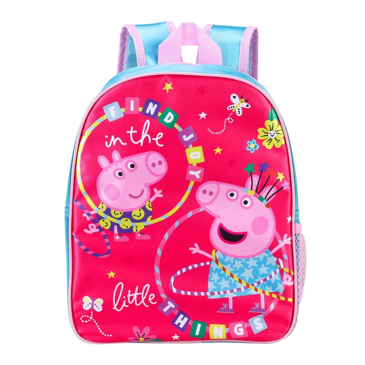 Fully Licensed Peppa and George Pink Backpack.pk of 3