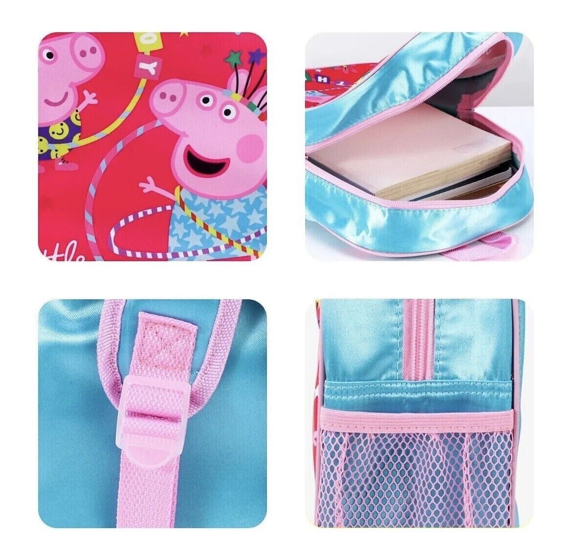 Fully Licensed Peppa and George Pink Backpack.pk of 3 - Image 5
