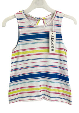 Girls Designer ESPRIT Striped Vest Top.pk of 10