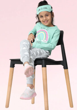 Threadgirls Kind Is Cool 3 Piece Crop Top Pyjama Set.pk of 10