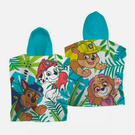 Fully Licensed Paw Patrol Hooded Poncho Towel.pk of 3 - Image 2