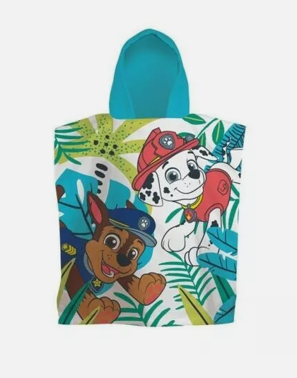 Fully Licensed Paw Patrol Hooded Poncho Towel.pk of 3 - Image 3