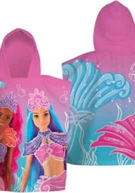 Fully Licensed Barbie Mermaid Hooded Poncho Towel.pk of 3