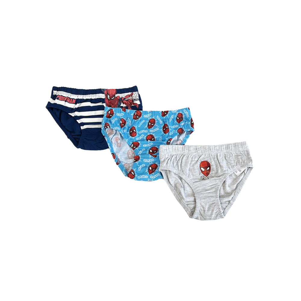 Fully Licensed Spiderman 3 Pack Underwear Briefs pk of 8 - Image 2