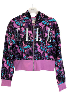 Designer Elle Graffiti Tie Dye Cropped Hoodie.pk of 8