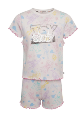 Fully Licensed Girls Toy Story Short Pyjamas.pk of 6