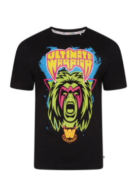 Fully Licensed WWE Men's Ultimate Warrior Retro T-Shirt.pk of 5