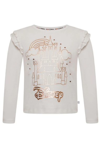 Fully Licensed Disney Princess Castle Long Sleeved T-Shirt.pk of 6