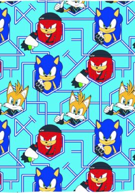 Fully Licensed Sonic, Knuckles and Tails Fleece Blanket pk of 3