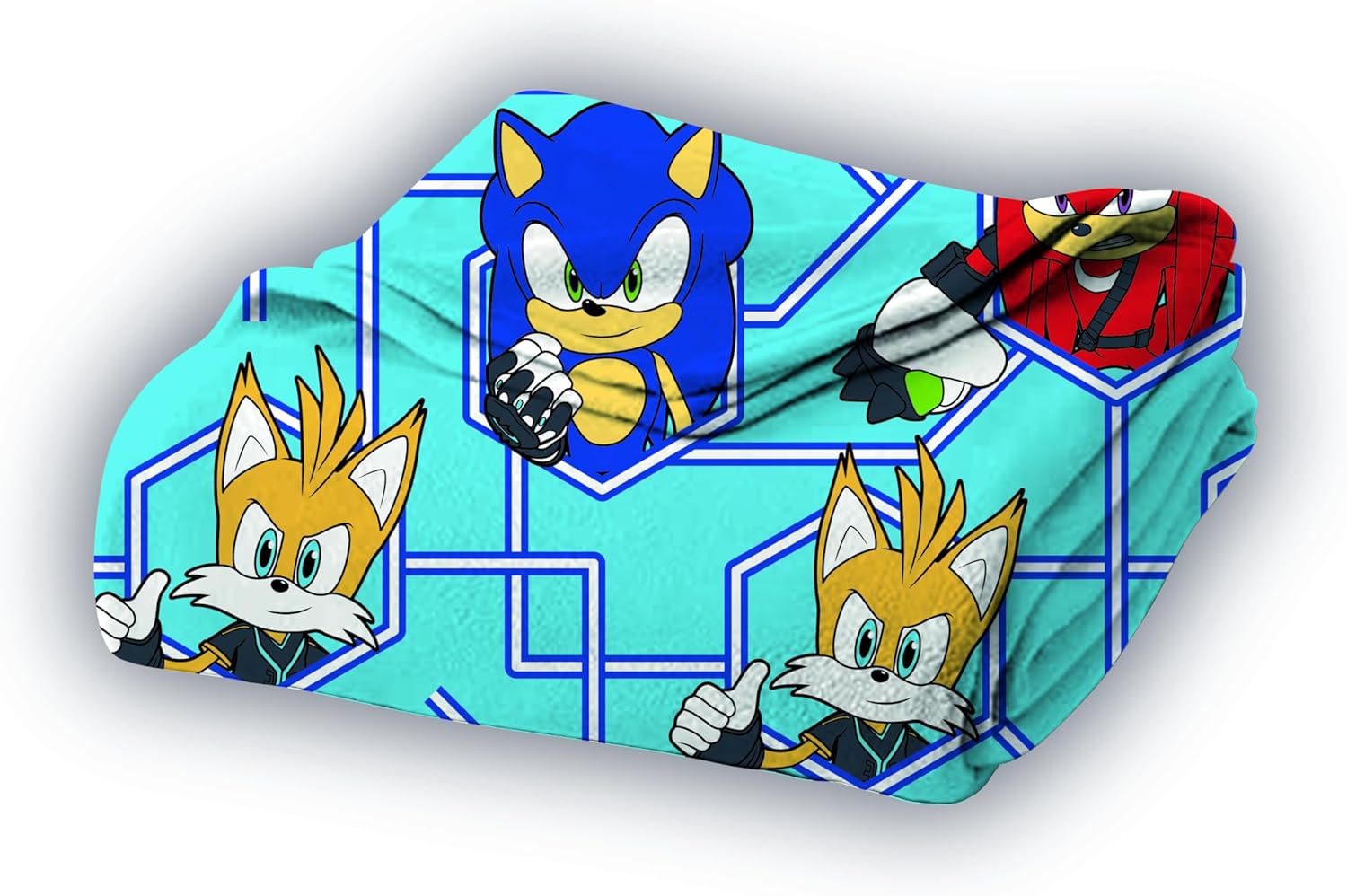 Fully Licensed Sonic, Knuckles and Tails Fleece Blanket pk of 3 - Image 4