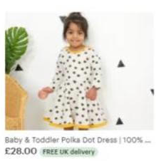 Baby Boutique Lumii Long Sleeved Spot Dress.pk of 5 - Image 2