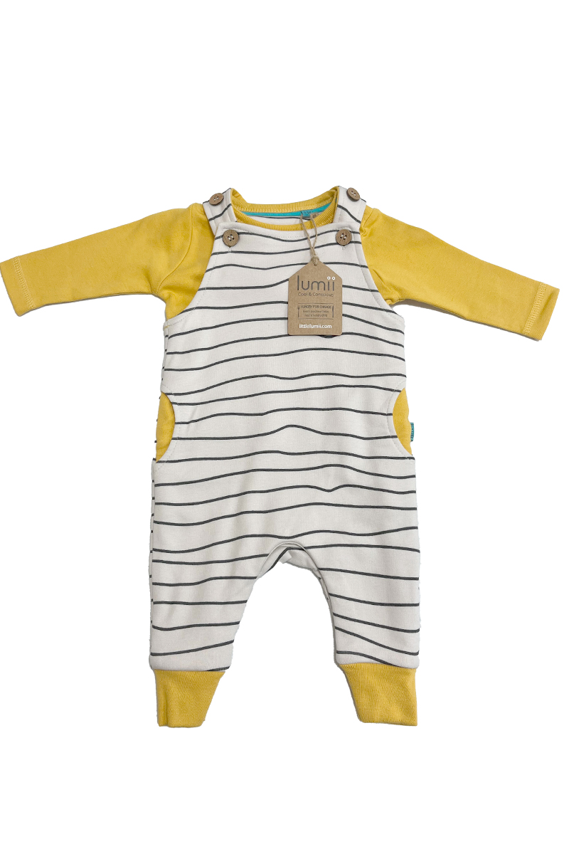 Baby Boutique Lumii Dungaree and Long Sleeved T-Shirt Set pk of 10