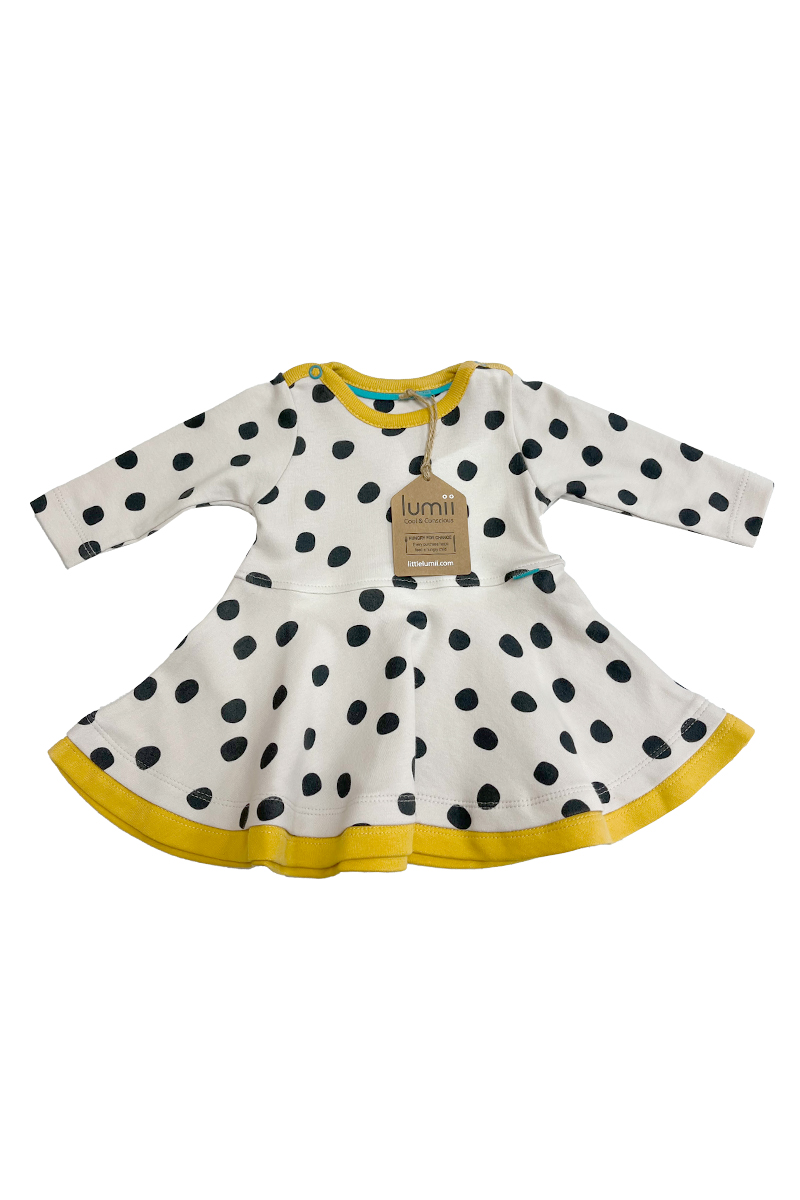 Baby Boutique Lumii Long Sleeved Spot Dress.pk of 5