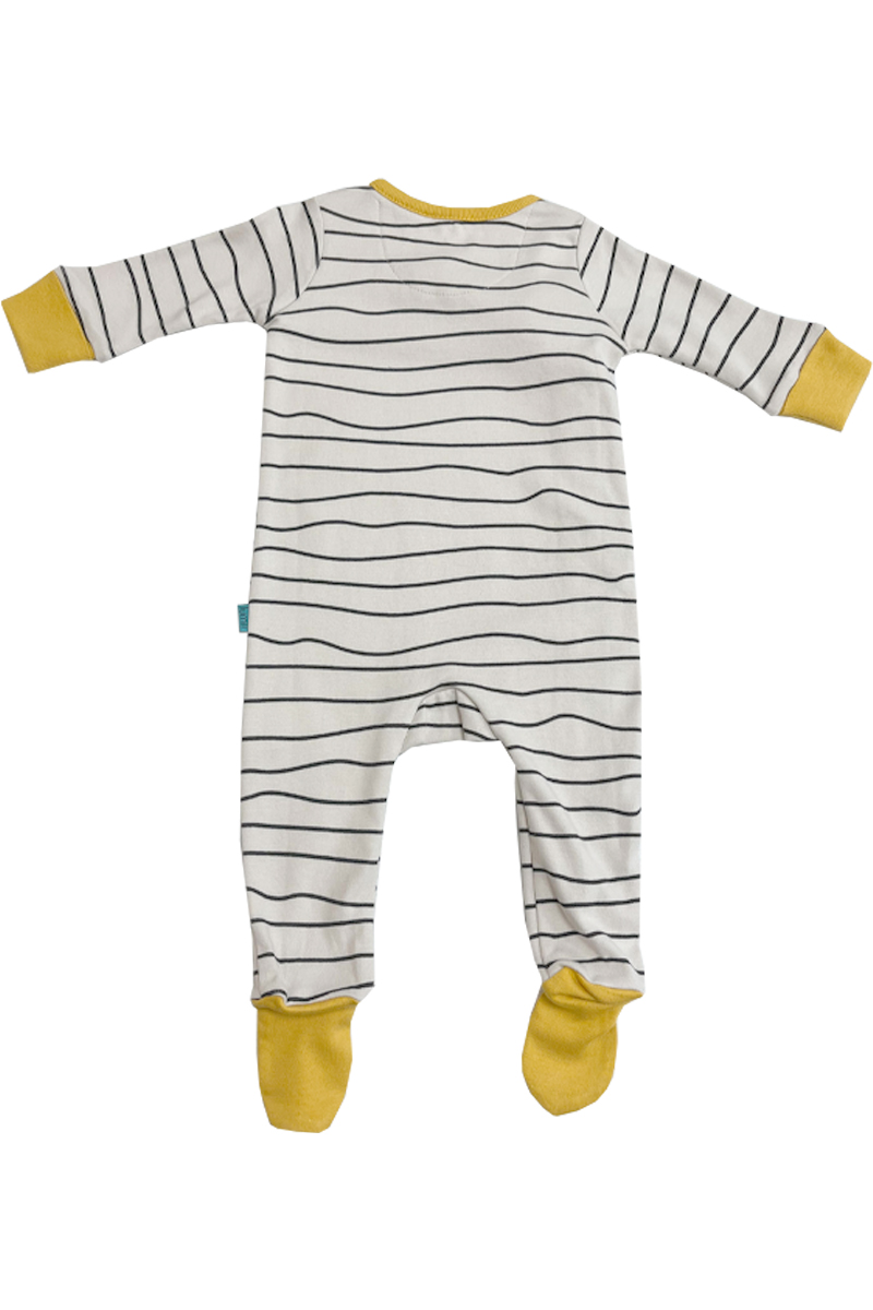 Baby Boutique Lumii Unisex Long Sleeved Striped Babygrow.pk of 13 - Image 2